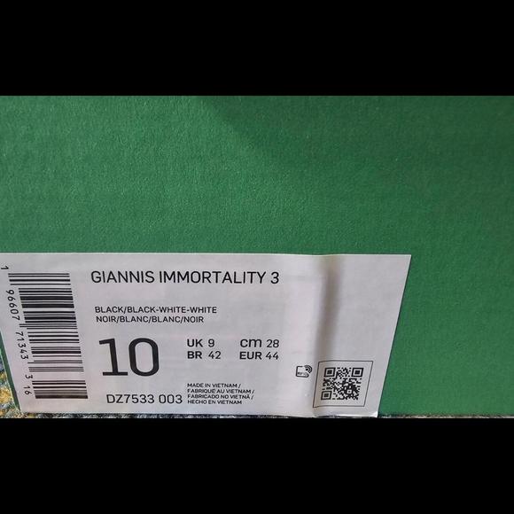 Nike Giannis Immortality 3 Basketball DZ7533 003 Men's 10 - Picture 3 of 10